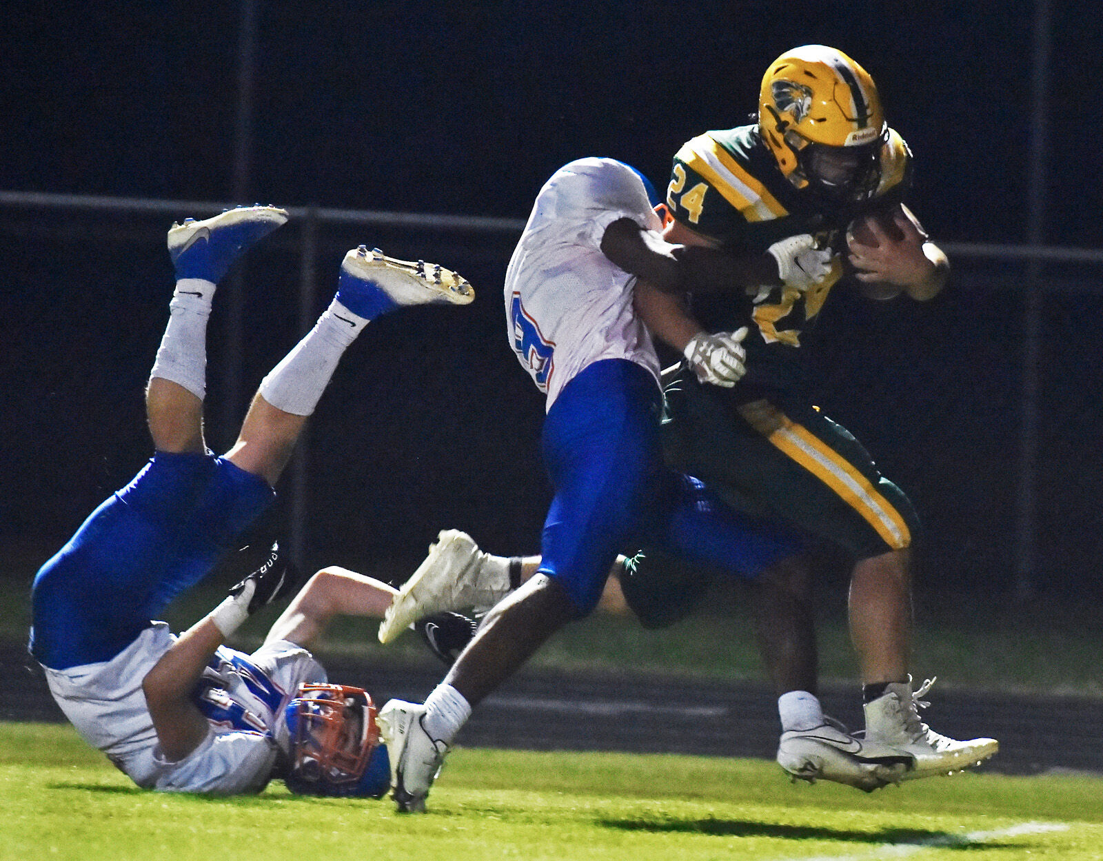 IRHS Football vs. Delmar - Homecoming - Dalton Hall runs for a big gain-BCom 8.jpg (copy)
